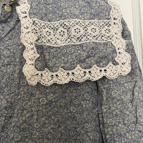 70s Gunne Sax by Jessica McClintock Prairie Maxi Dress - Picture 2 of 8